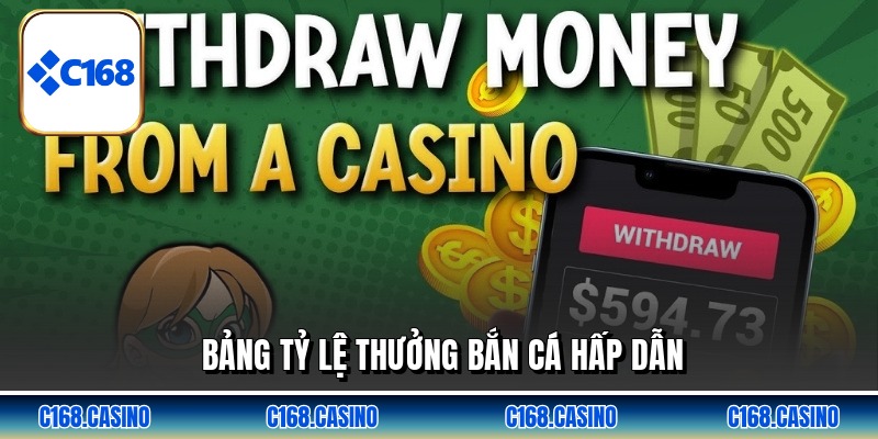 Bảng tỷ lệ thưởng bắn cá hấp dẫn